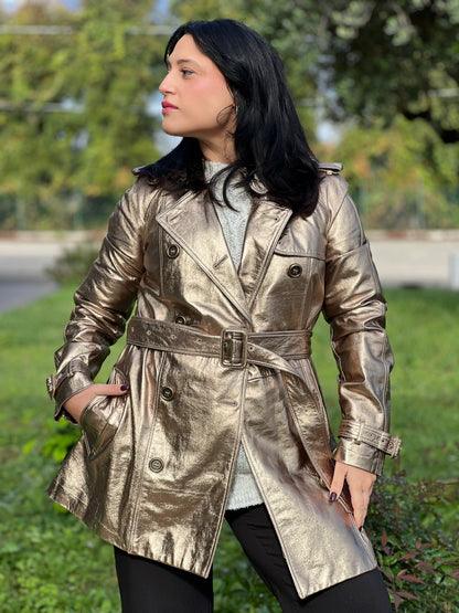 Trench Burberry oro tg 40