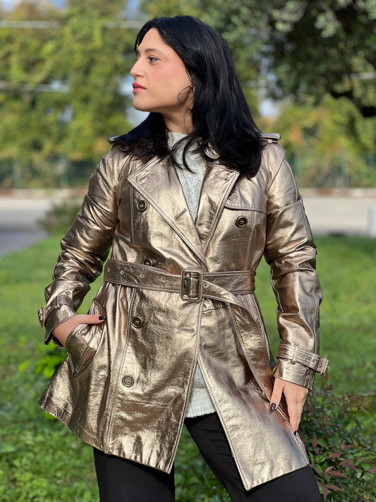 Trench Burberry oro tg 40