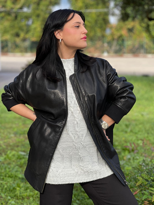 Giacca in pelle Weekend Max Mara