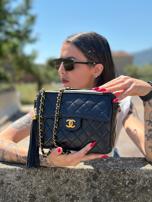 Borsa Chanel CC blu notte