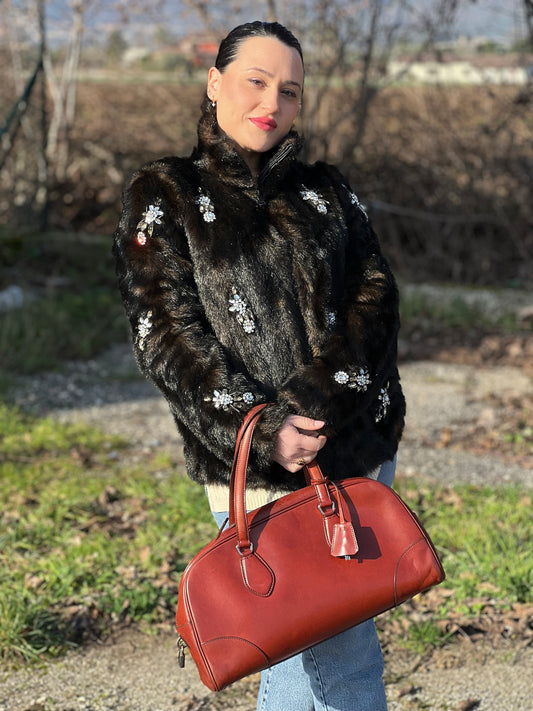 Bauletto Prada terracotta