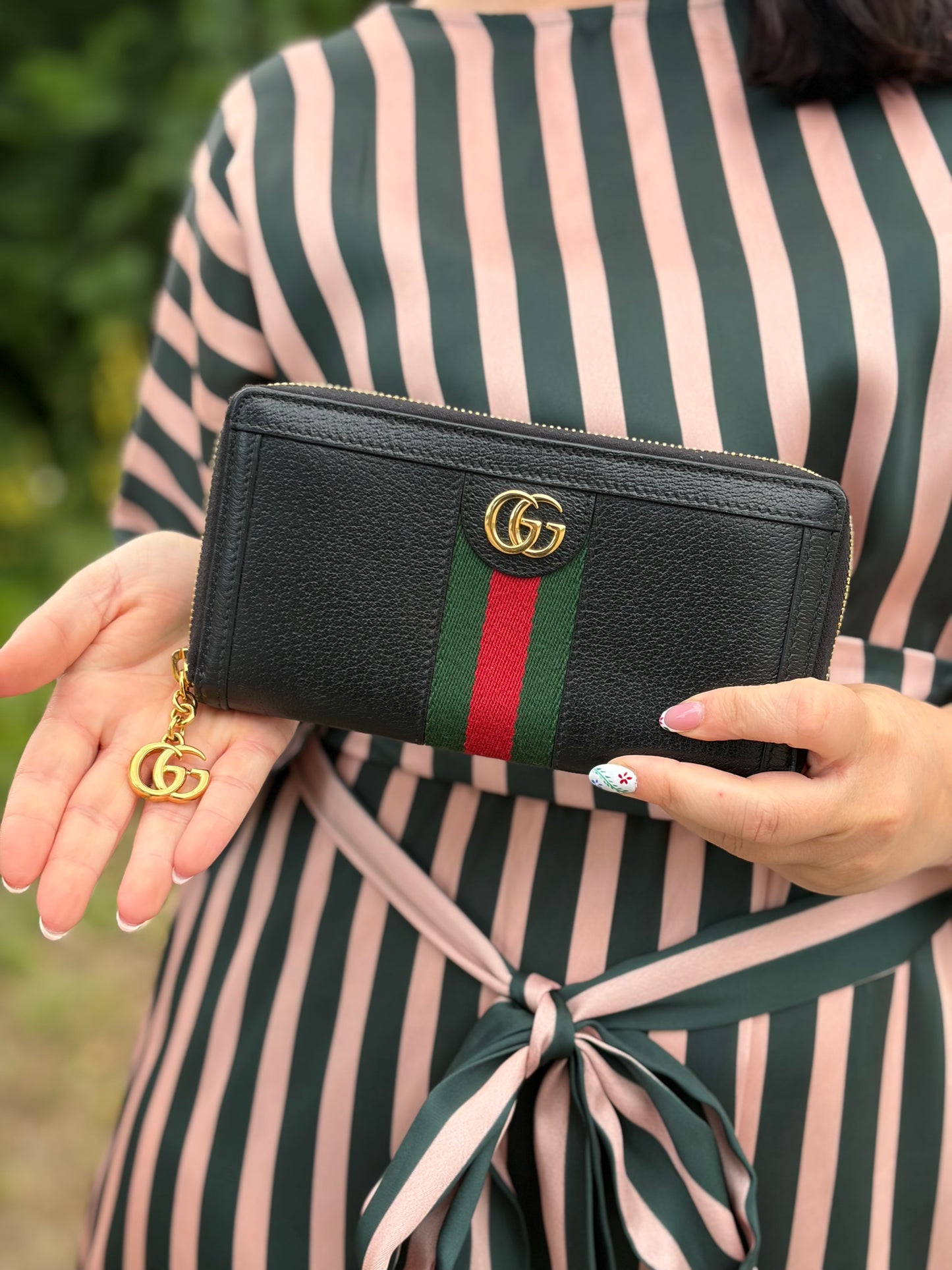 Portafoglio Gucci Web nero