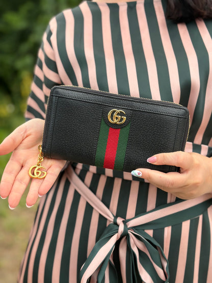Portafoglio Gucci Web nero