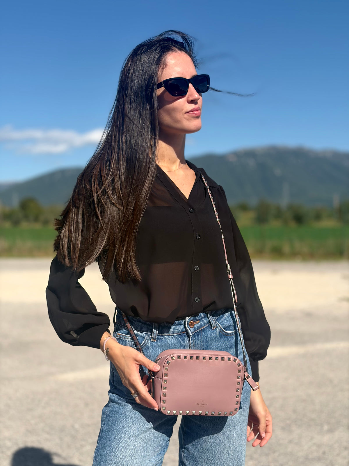 Tracolla Camera Bag Rockstud Valentino Garavani
