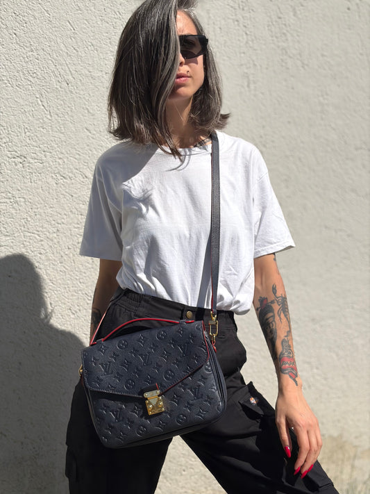 Borsa Métis Louis Vuitton blu monogram