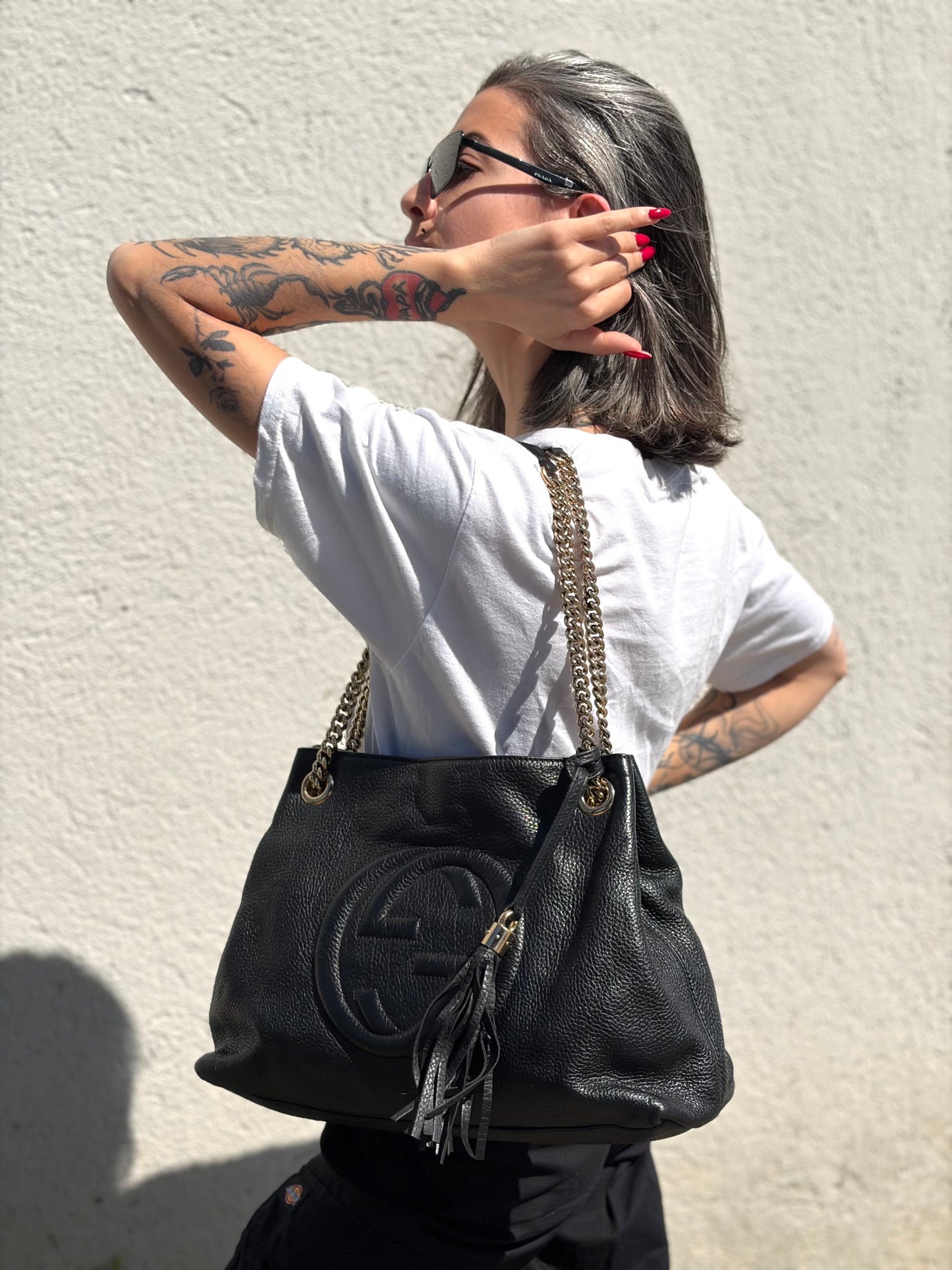 Shopper Gucci Soho nera