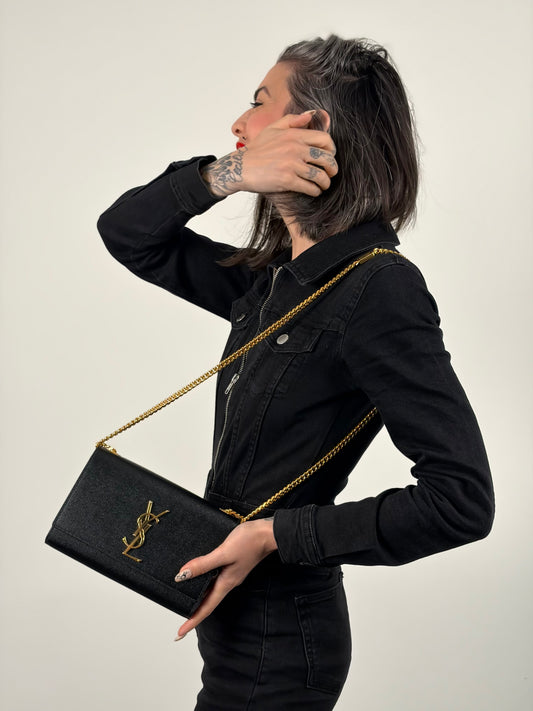 Borsa Kate small Saint Laurent nera