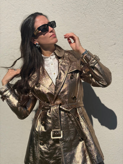 Trench Burberry oro tg 40