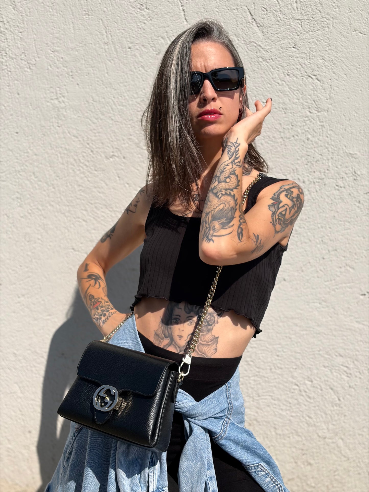 Tracolla Gucci Interlocking
