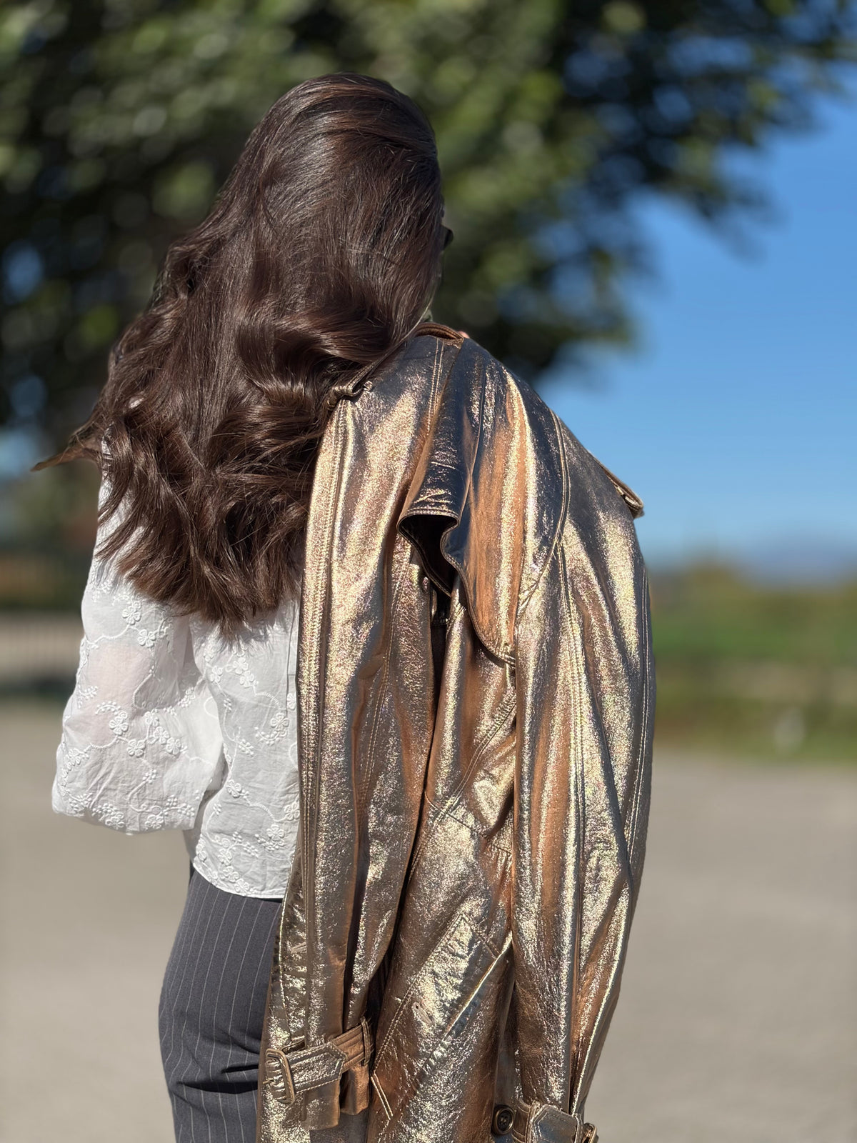 Trench Burberry oro tg 40