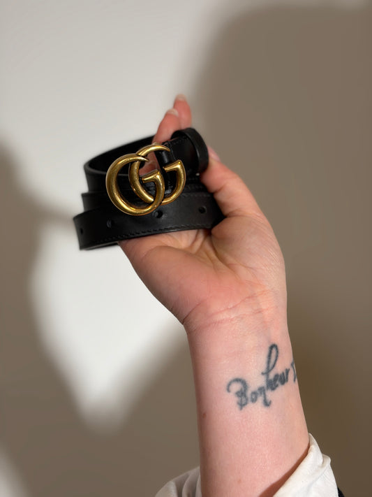 Cintura Gucci Marmont tg. 36 nera