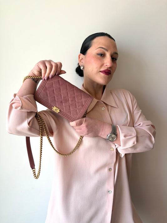 Chanel Wallet on chain Boy Velvet