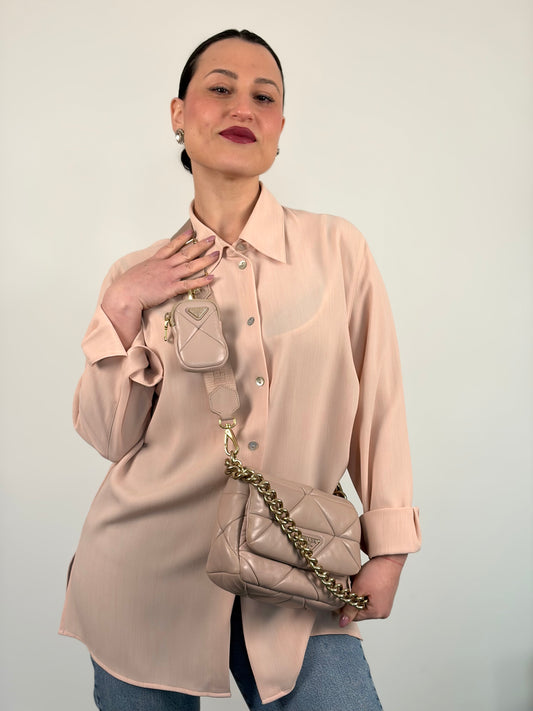 Prada System Small Nappa Leather Patchwork