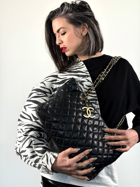 Borsa Chanel trapuntata nera