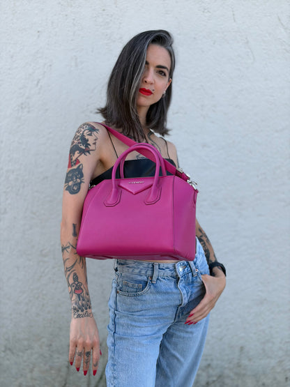 Borsa Givenchy Antigona piccola fucsia