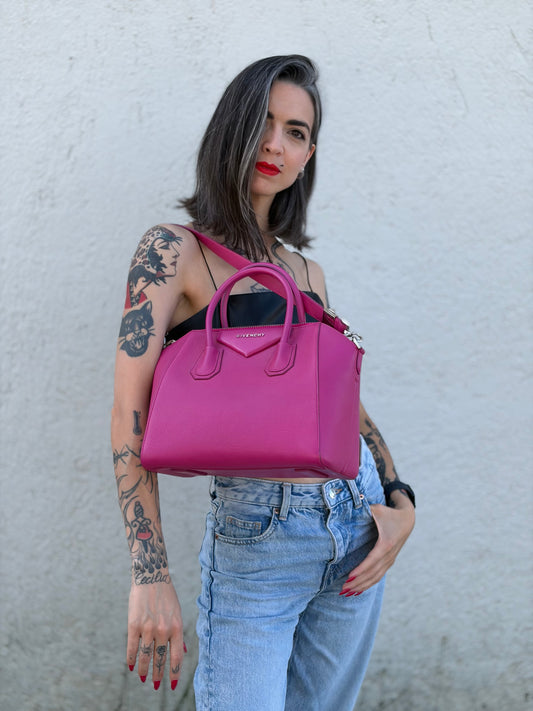 Borsa Givenchy Antigona piccola fucsia