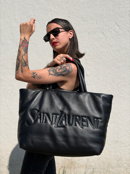 Sac New Tote Saint Laurent nera