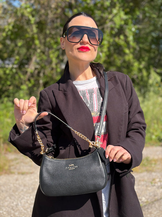 Borsa Teri Coach nera