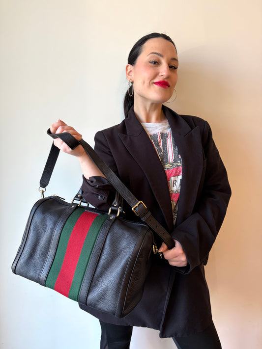 Bauletto Gucci Boston Web nero