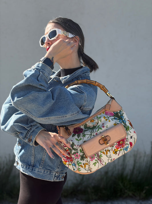 Borsa Gucci Flora Bamboo