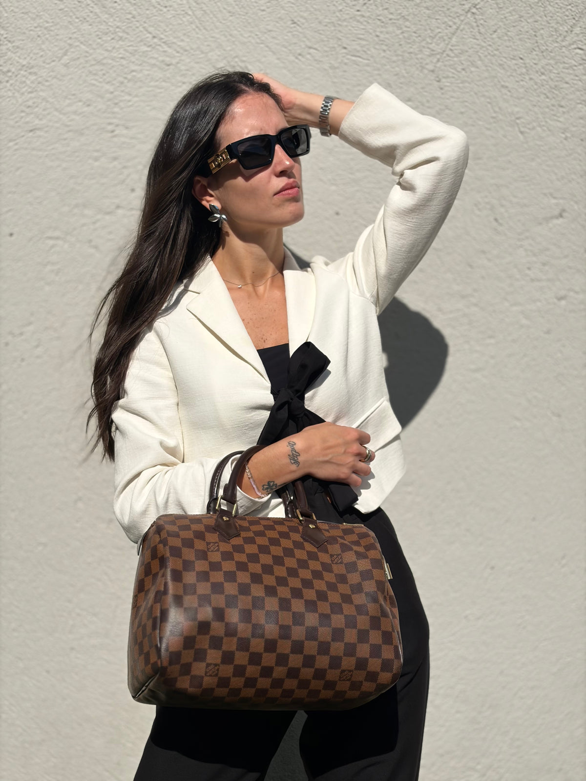 Speedy 30 Damier Ébène Louis Vuitton
