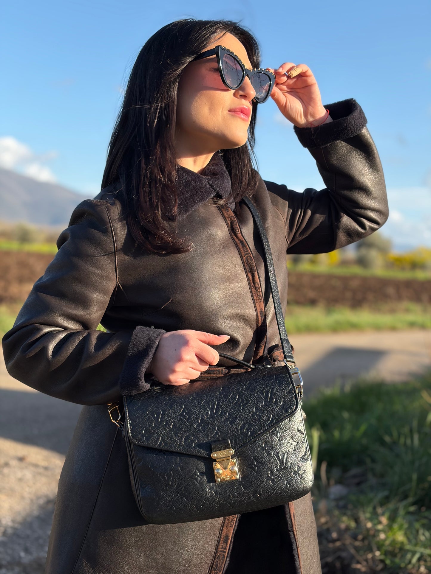 Borsa Mètis Empreinte Louis Vuitton nera