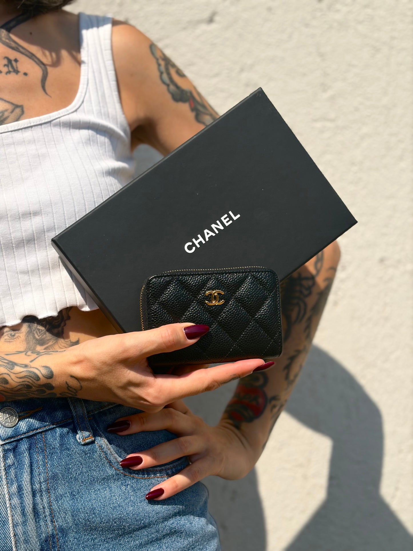 Portamonete Chanel nero