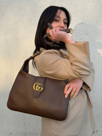 Borsa Gucci Aphrodite medium marrone