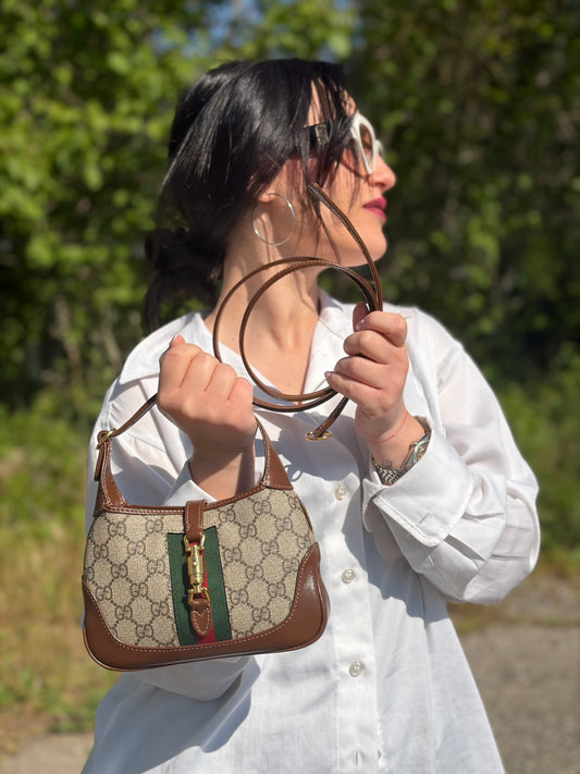 Mini Gucci Jackie 1961 marrone