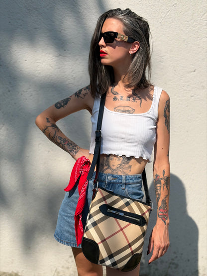 Borsa Burberry tartan