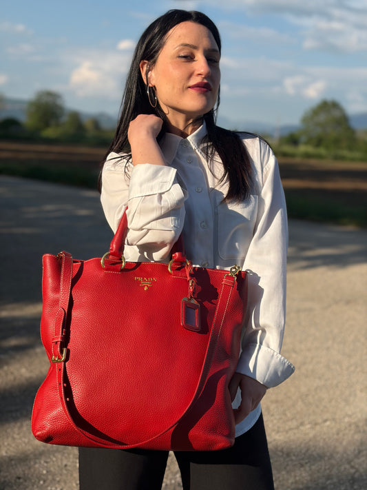 Tote Prada rossa