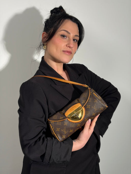 Pochette Beverly Louis Vuitton marrone