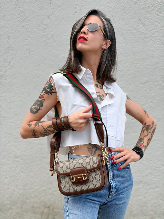 Borsa Gucci Horsebit 1955 misura piccola
