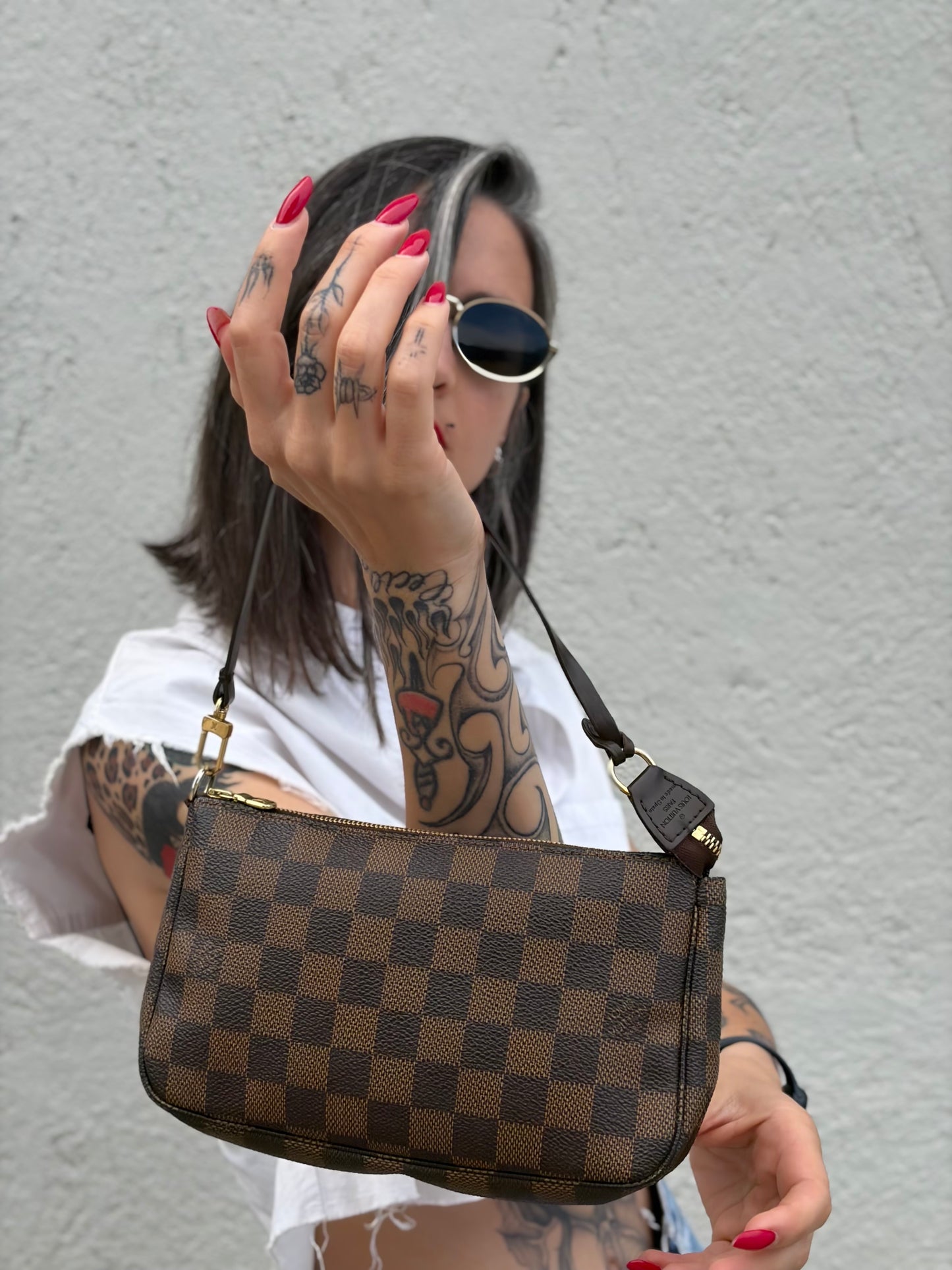 Pochette Accessoires Louis Vuitton Damier Ébène