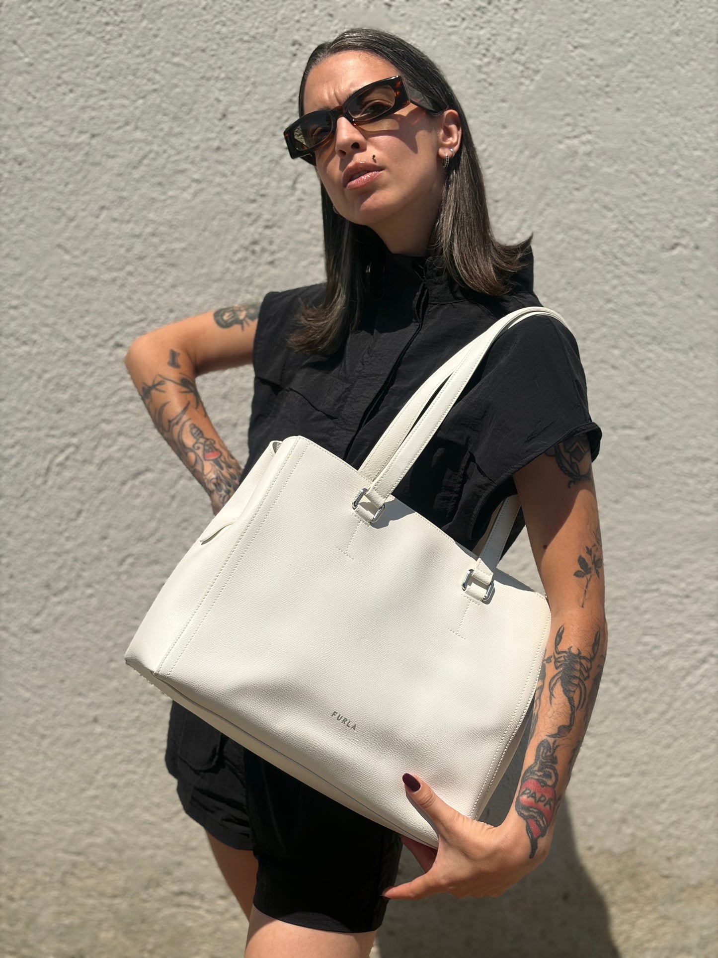 Shopper Furla bianca