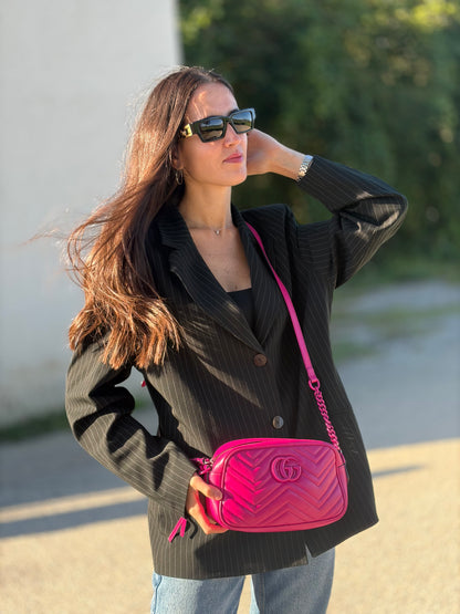 Camera Gucci Marmont fucsia misura piccola