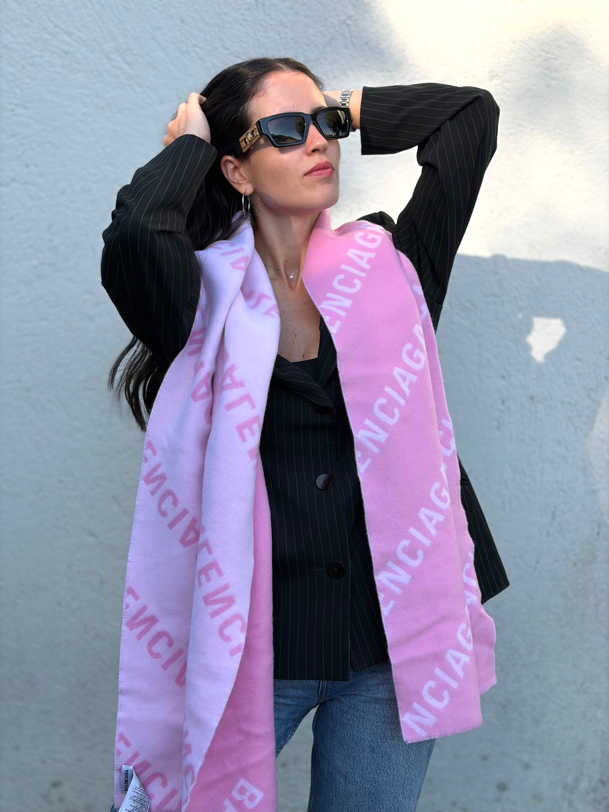 Sciarpa Balenciaga rosa