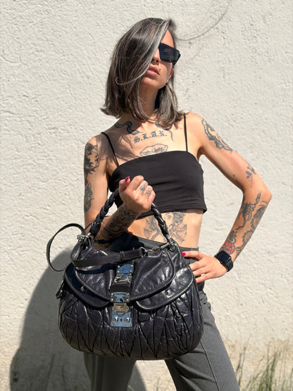 Borsa Miu Miu Coffer viola