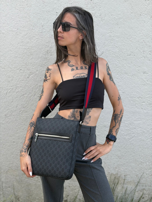Tracolla Gucci GG Web