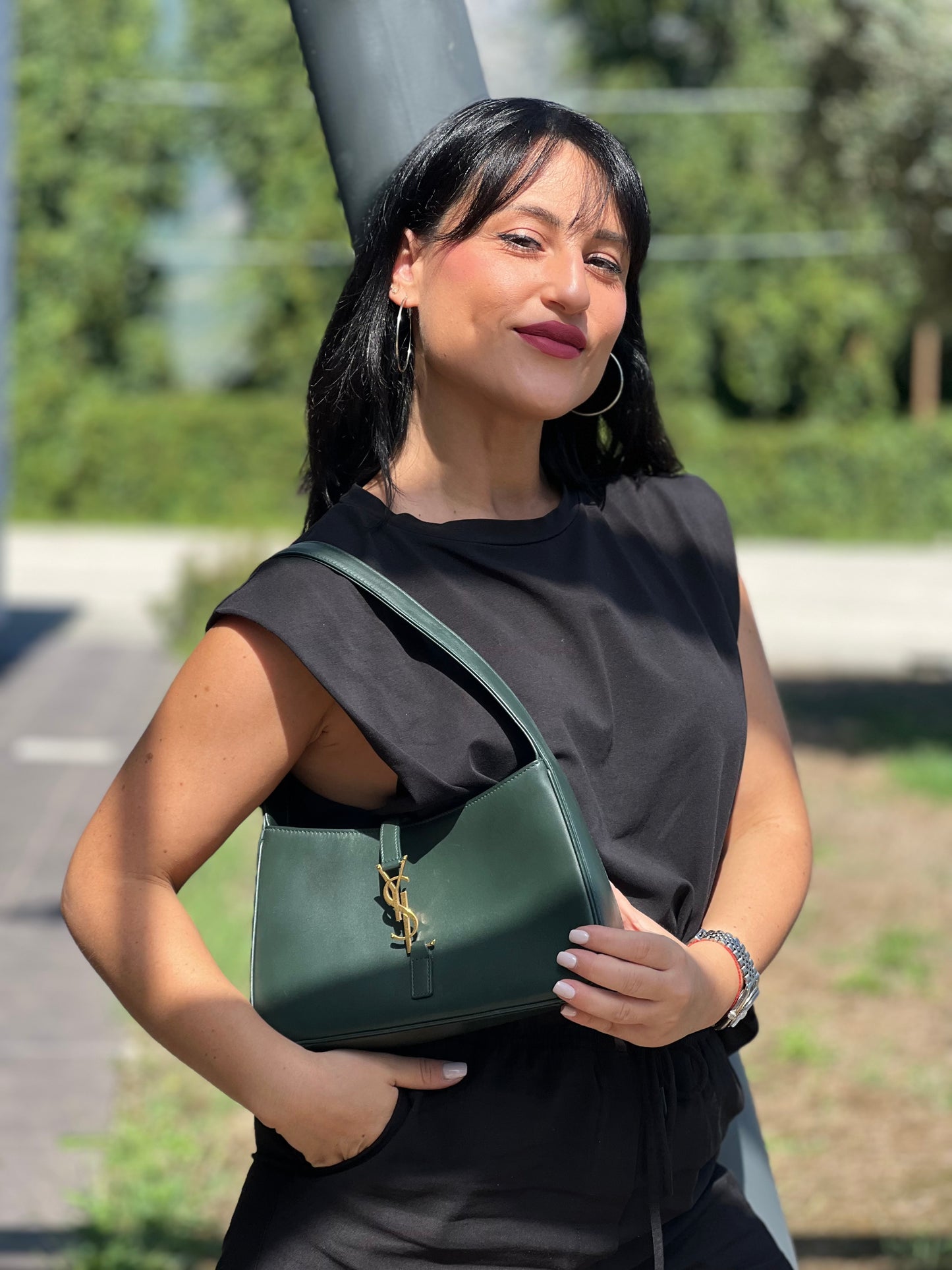 LE 5 À 7 Saint Laurent verde pino