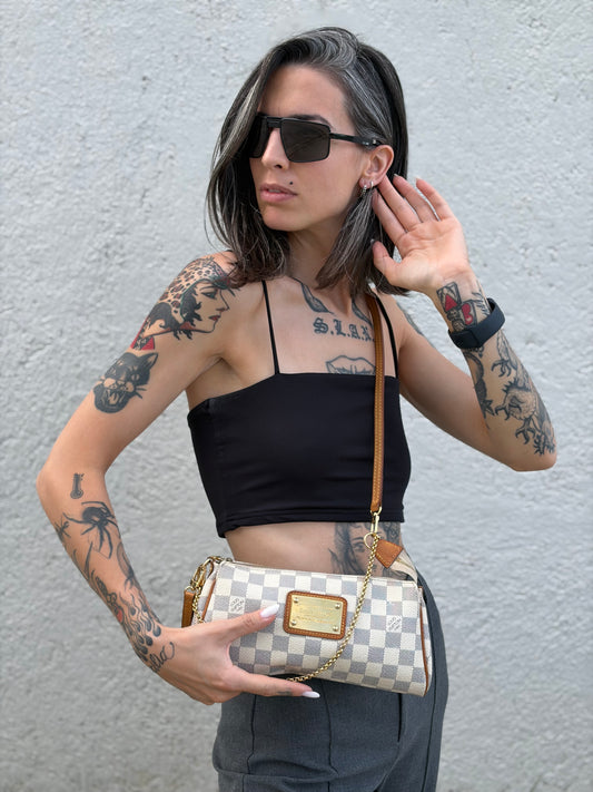 Pochette Eva Damier Azur Louis Vuitton
