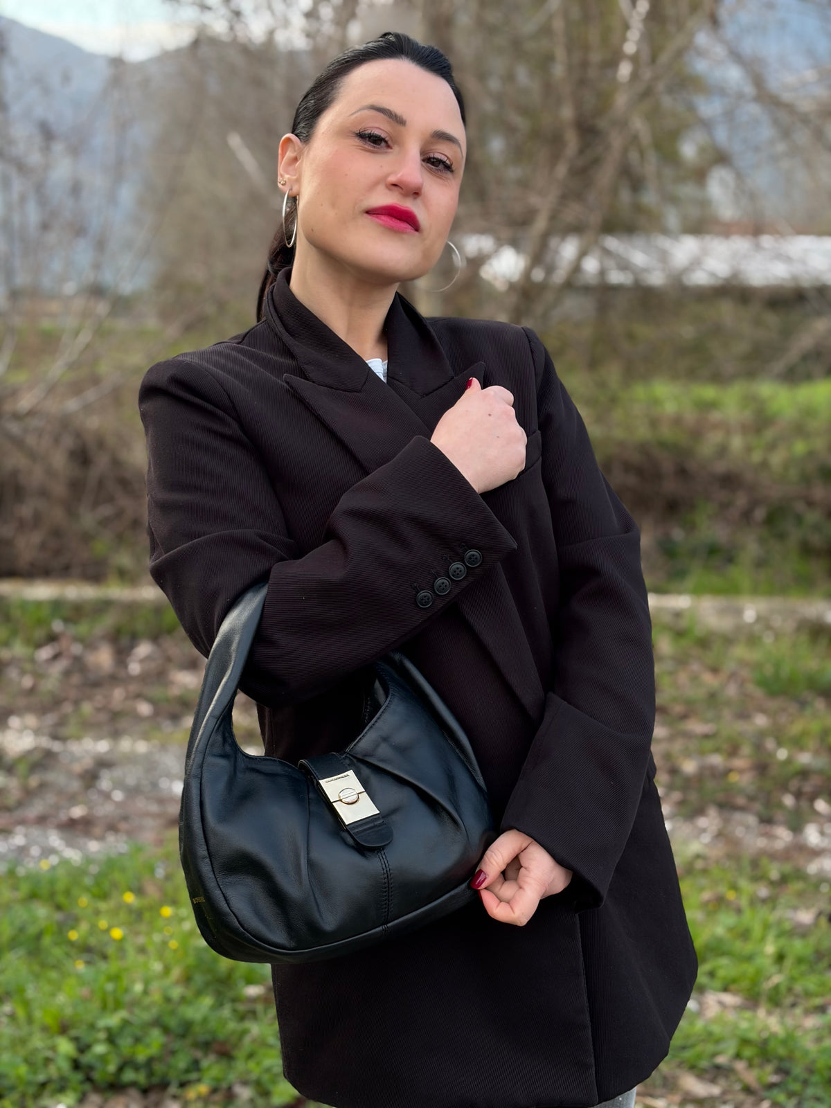 Hobo Borbonese Cortina small nero