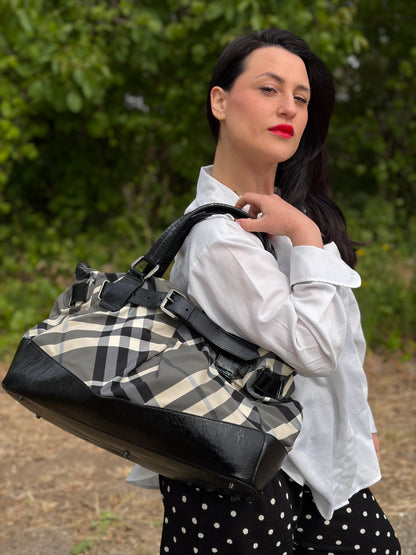 Shopper Burberry tartan