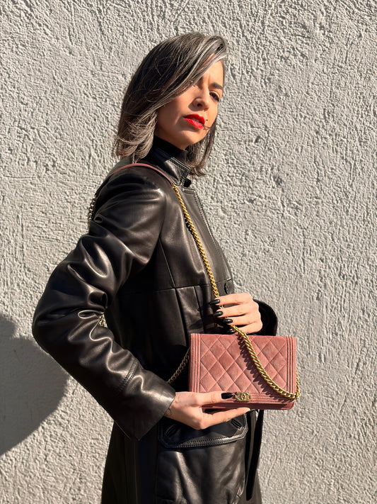 Chanel Wallet on chain Boy Velvet