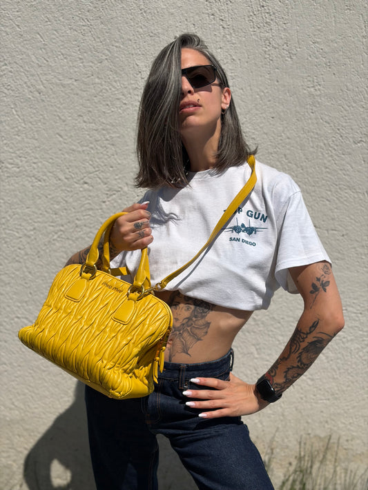 Satchel matelassé Miu Miu