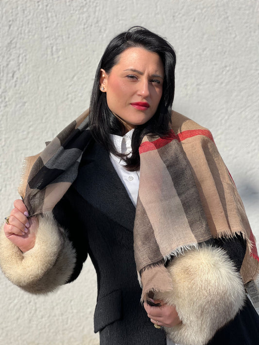 Scialle Burberry tartan