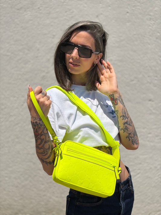 Tracolla Rubber Gucci GG