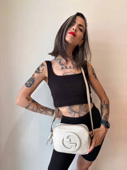 Borsa Gucci Blondie bianca