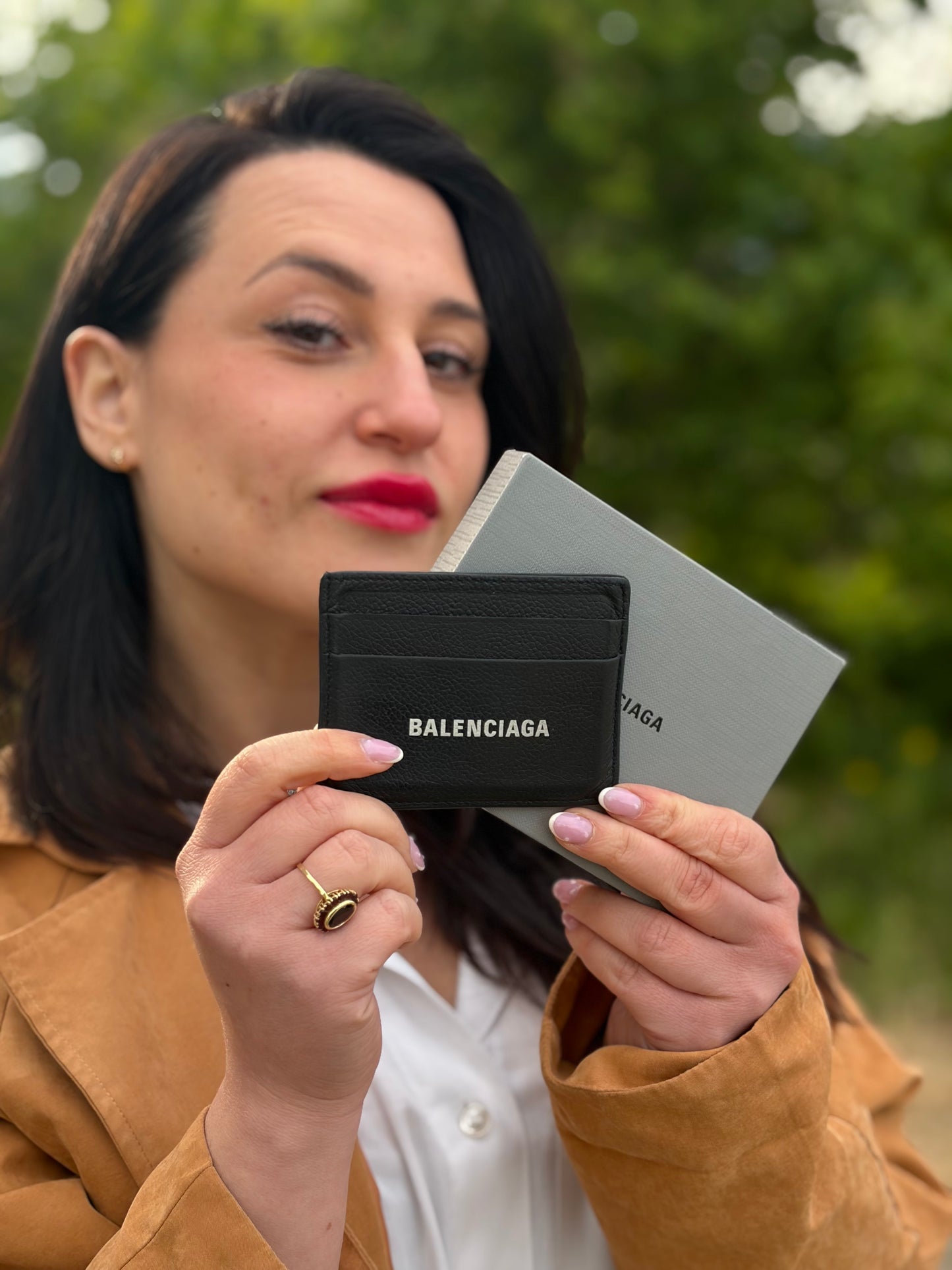 Portacarte Balenciaga nero