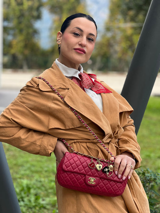 Borsa Chanel Valentine Hearts Classic Flap